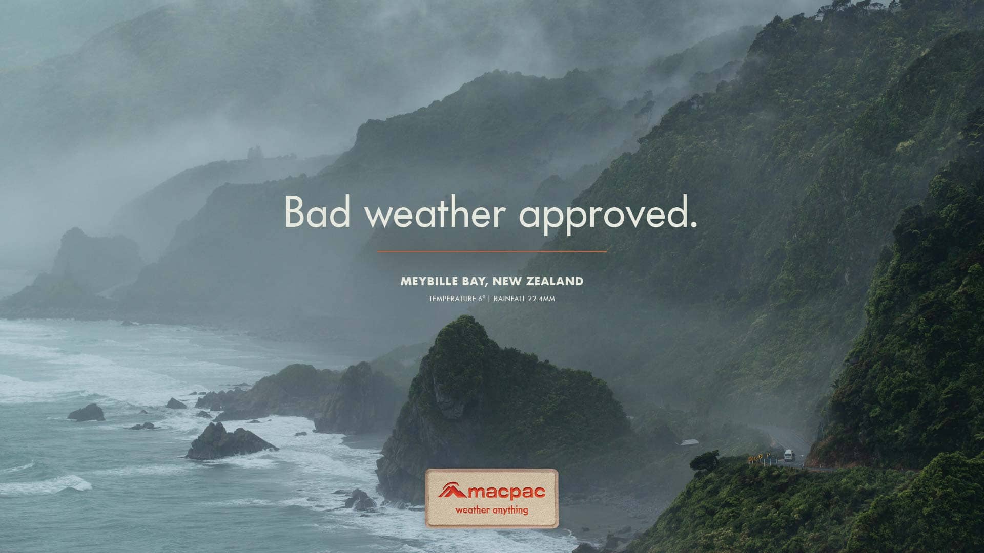 Macpac Weather Anything Campaign copy