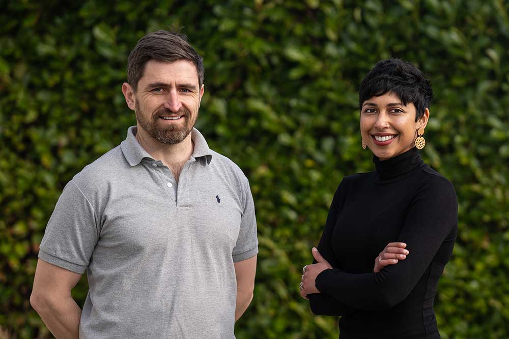 Barry O Reilly and Mallika Goel, founders of Break the Resistance